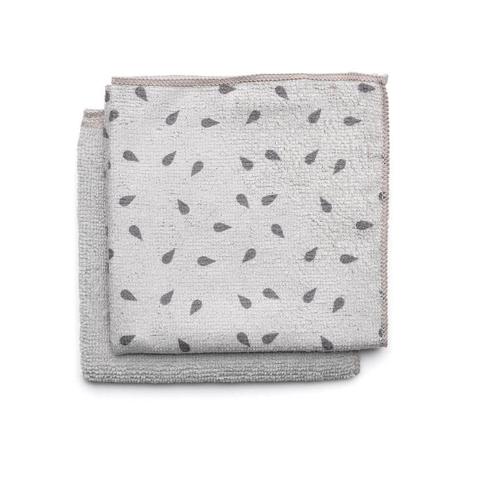 MICROFIBER TOWELS 2 PIECES LIGHT GRAY BRABANTIA SINKSIDE