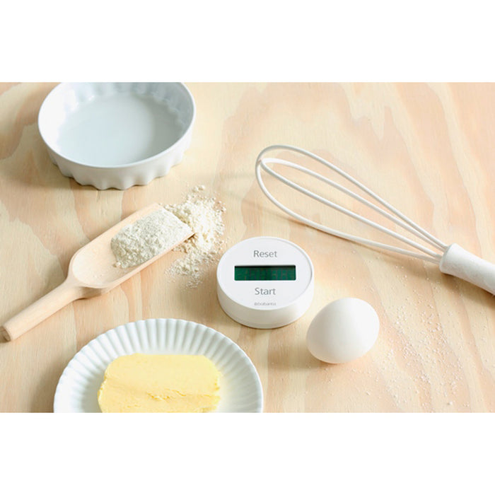KITCHEN TIMER WITH MAGNET WHITE BRABANTIA MAKE&TAKE