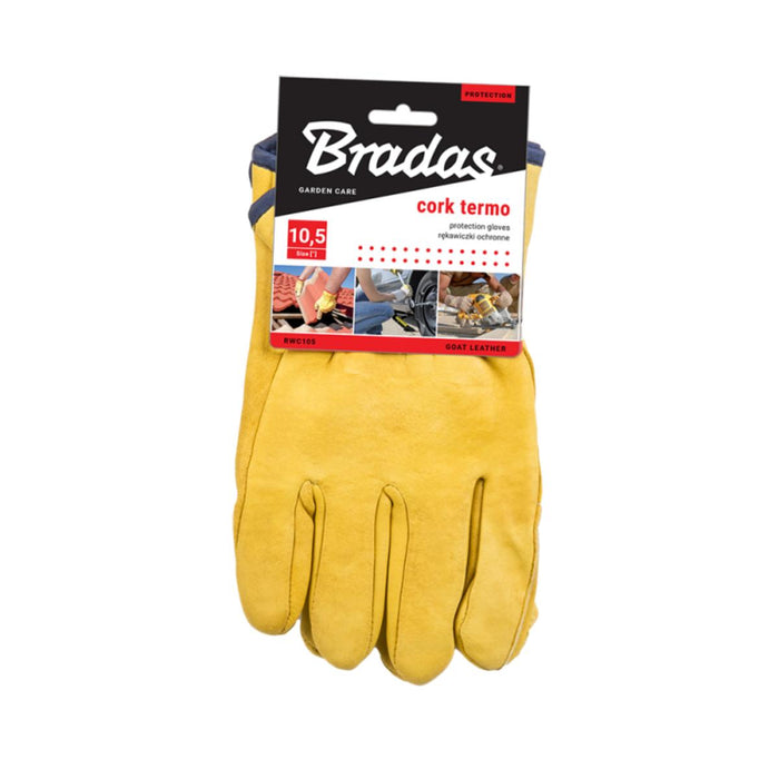 LEATHER GLOVES WITH LINING BRADAS 10.5