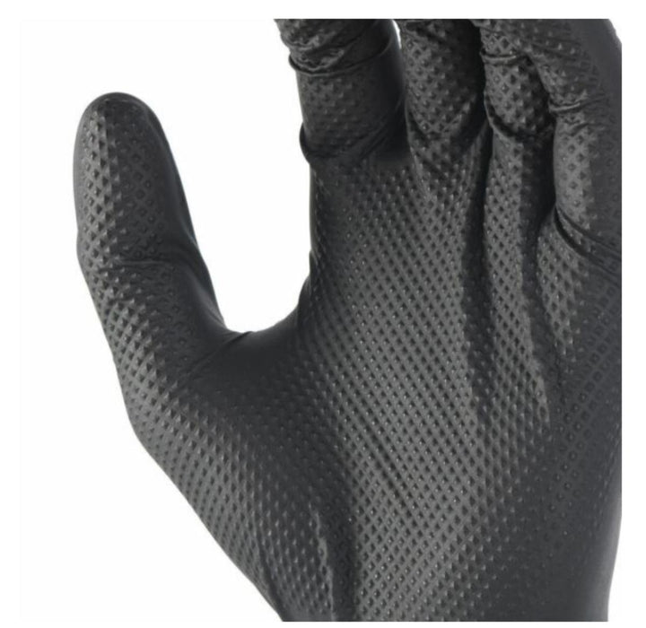 NITRILE GLOVES 3D 50PCS BLACK L
