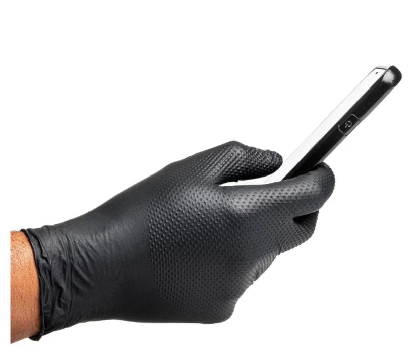 NITRILE GLOVES 3D 50PCS BLACK L