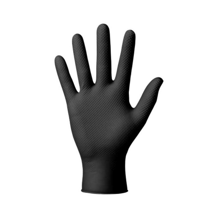NITRILE GLOVES 3D 50PCS BLACK XL