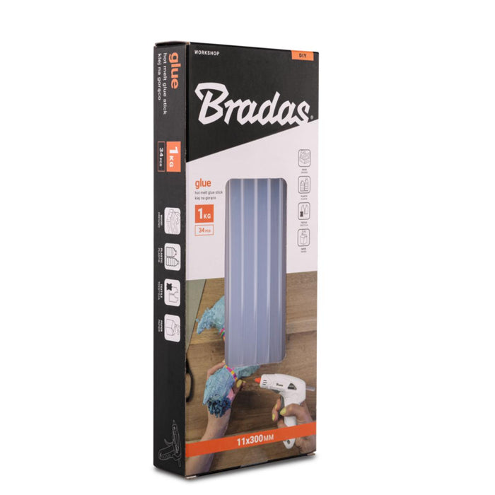 SILICONE STICKERS Φ11Χ300ΜΜ 34PCS BRADAS