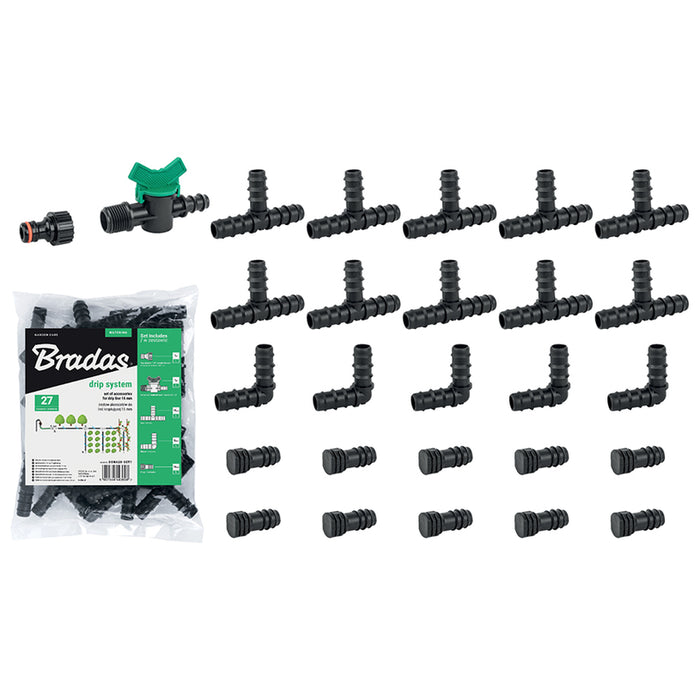 DRIP IRRIGATION ACCESSORIES SET Φ16MM 27H BRADAS DSWA20-SET1
