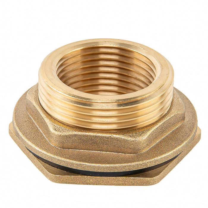 BRASS TANK CONNECTOR EXTERNAL 1X1/4″ AND INTERNAL THREAD 1″ BRADAS BR-P100114