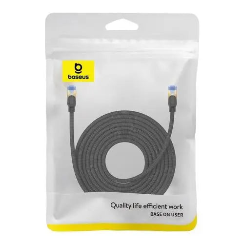 Braided network cable cat.7 Baseus Ethernet RJ45 10Gbps 10m (black) - Network<<<Основна<<<DunaXML&&&Network