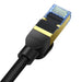 Braided network cable cat.7 Baseus Ethernet RJ45 10Gbps 20m (black) - Network<<<Основна<<<DunaXML&&&Network