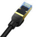 Braided network cable cat.7 Baseus Ethernet RJ45 10Gbps 8m (black) - Network cables<<<Cables<<<IT