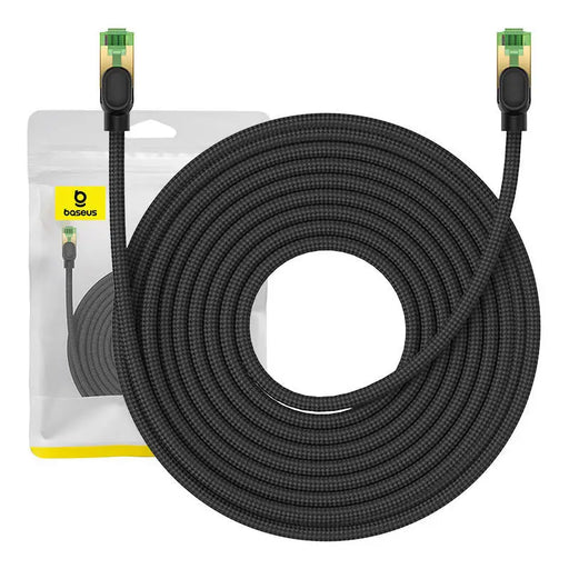 Braided network cable cat.8 Baseus Ethernet RJ45 40Gbps 15m (black) - Kable sieciowe<<<HurtelXML&&&Network