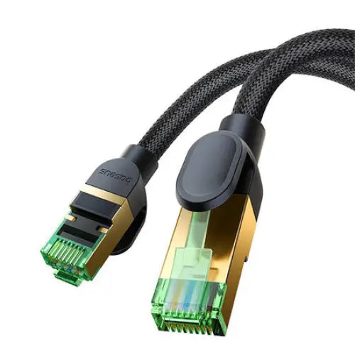 Braided network cable cat.8 Baseus Ethernet RJ45 40Gbps 15m (black) - Kable sieciowe<<<HurtelXML&&&Network