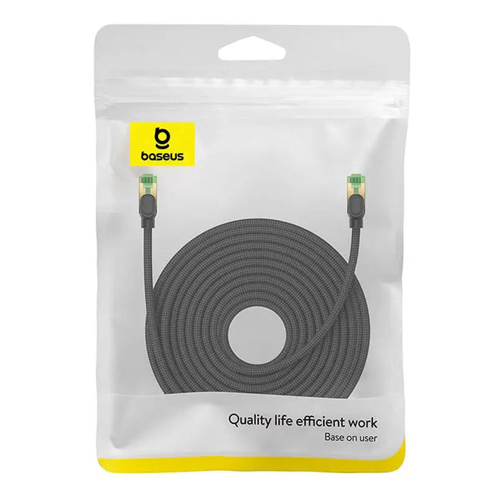 Braided network cable cat.8 Baseus Ethernet RJ45 40Gbps 20m (black) - Network cables<<<Cables<<<IT