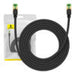 Braided network cable cat.8 Baseus Ethernet RJ45 40Gbps 3m (black) - Network cables<<<HurtelXML&&&Network
