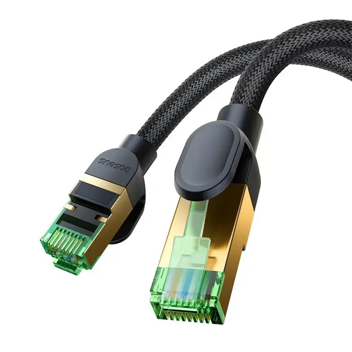 Braided network cable cat.8 Baseus Ethernet RJ45 40Gbps 3m (black) - Network cables<<<HurtelXML&&&Network