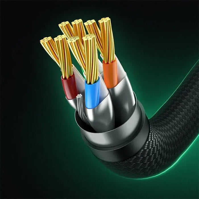 Braided network cable cat.8 Baseus Ethernet RJ45 40Gbps 3m (black) - Network cables<<<HurtelXML&&&Network
