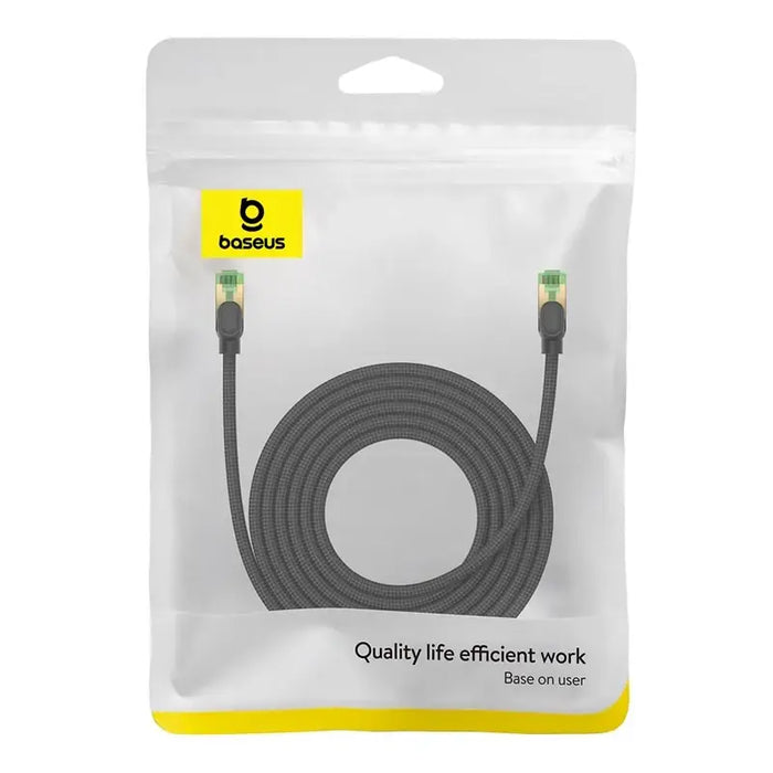 Braided network cable cat.8 Baseus Ethernet RJ45 40Gbps 5m (black) - Network cables<<<HurtelXML&&&Network