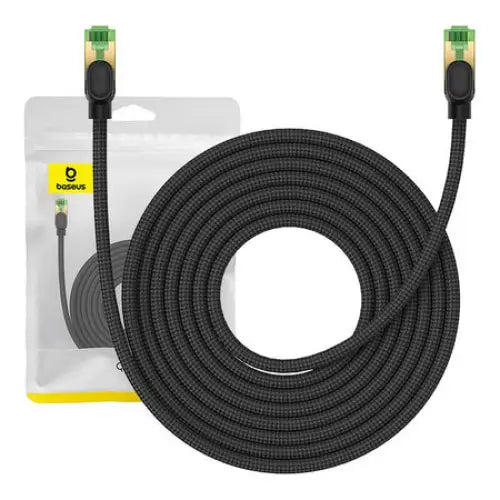 Braided network cable cat.8 Baseus Ethernet RJ45 40Gbps 8m (black) - Network cables<<<Cables<<<IT