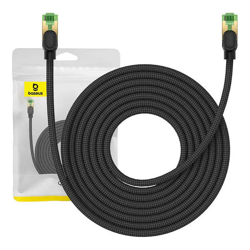 Braided network cable cat.8 Baseus Ethernet RJ45 40Gbps 8m (black) - Network cables<<<Cables<<<IT