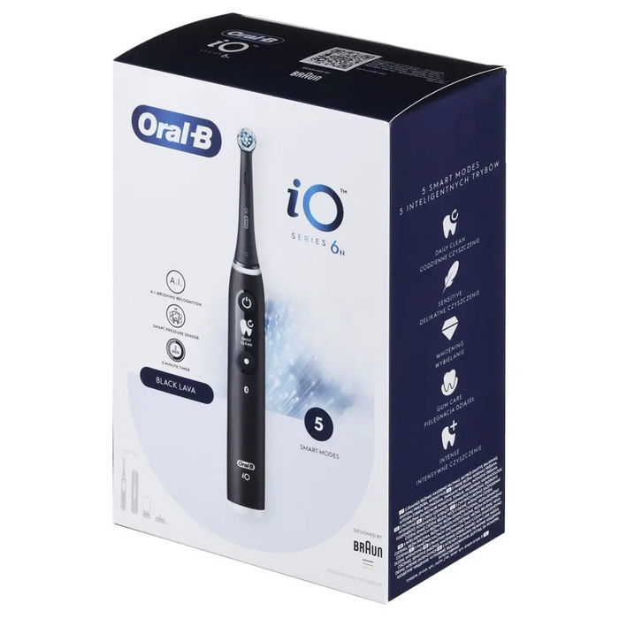 BRAUN ORAL-B ELECTRIC TOOL IO 6N BLACK ONYX black - Tooth brushesAGD-SDZ<<<Home Appliance - ProductsAGD<<<ActionPL