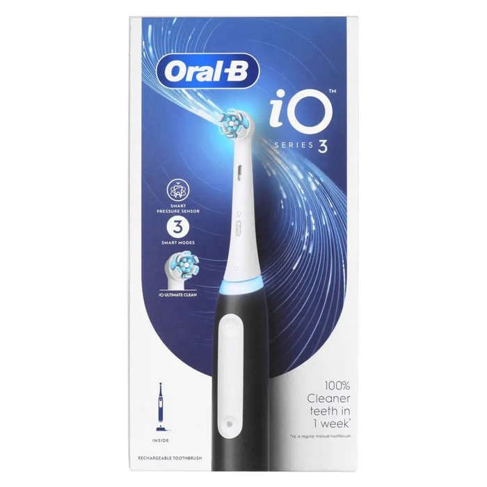Braun Oral-B iO3 Matt Black electric toothbrush - Tooth brushesAGD-SDZ<<<Home Appliance