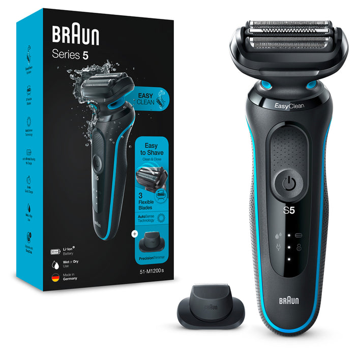 Shaver BRAUN WET & DRY 51-M1200S WATER RESISTANCE