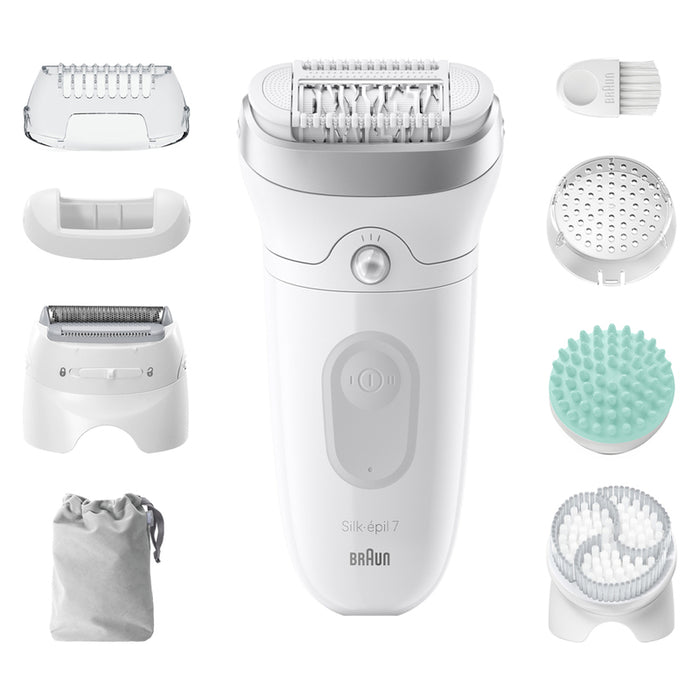 Braun Silk-épil 7 7-081 epilator 40 tweezers White