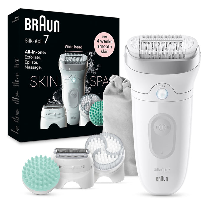 Braun Silk-épil 7 7-081 epilator 40 tweezers White