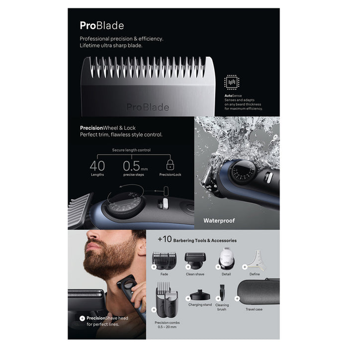 Trimmer BRAUN BT7540 BLK/BLU
