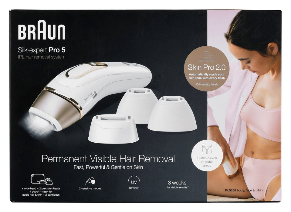 Braun Silk-expert Pro PL5356 Intense pulsed light (IPL) Gold, White