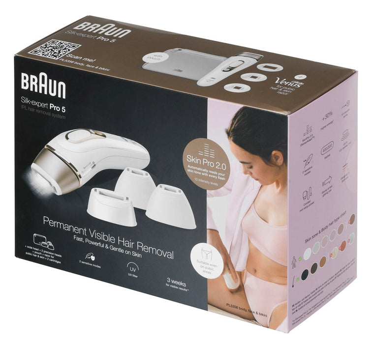 Braun Silk-expert Pro PL5356 Intense pulsed light (IPL) Gold, White