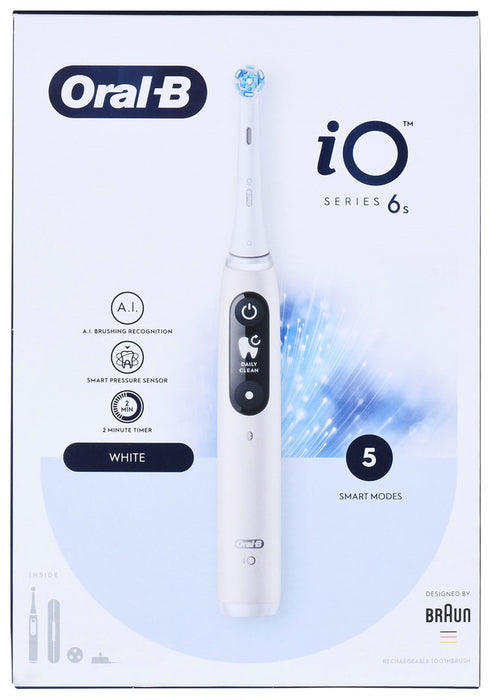 Braun Oral-B iO6 Series Electric Toothbrush White