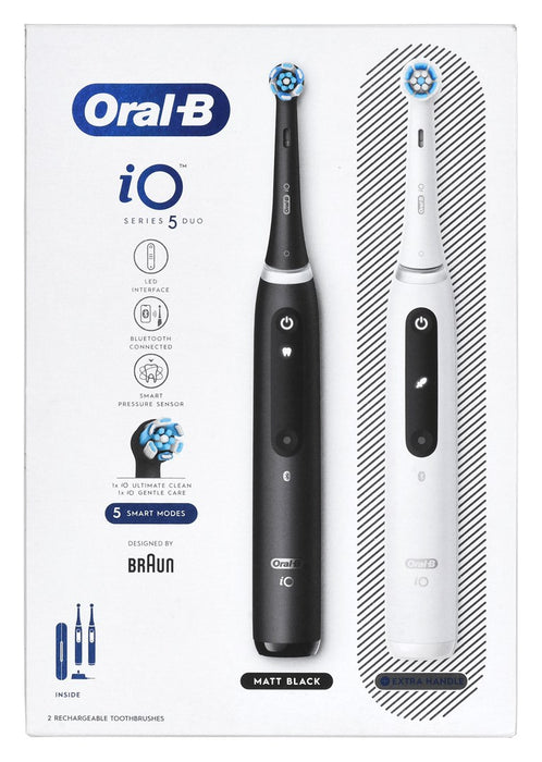 Braun Oral-B iO5 Duo Matt Black/Quite White electric toothbrush