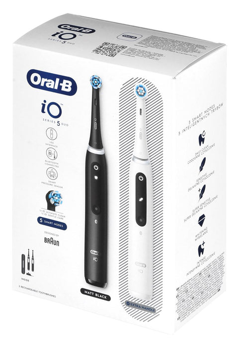 Braun Oral-B iO5 Duo Matt Black/Quite White electric toothbrush