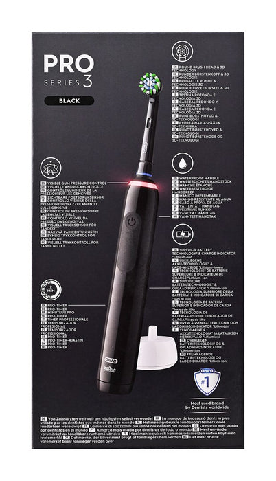 Oral-B Pro 3 Pro3 3000 Adult Rotating-oscillating toothbrush Black