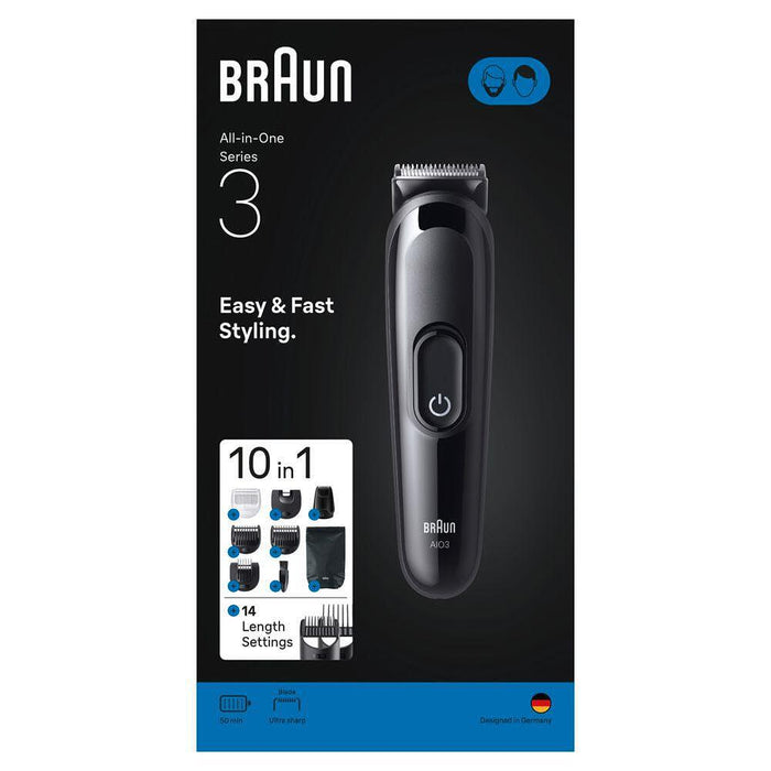 Braun AIO3560 face/hair/body trimmer