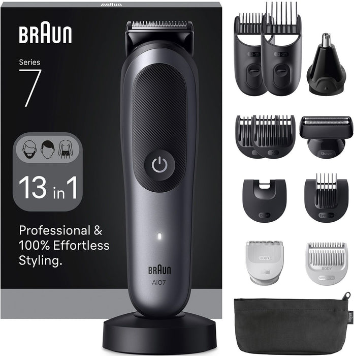Trimmer BRAUN AIO7560 BLK/GREY