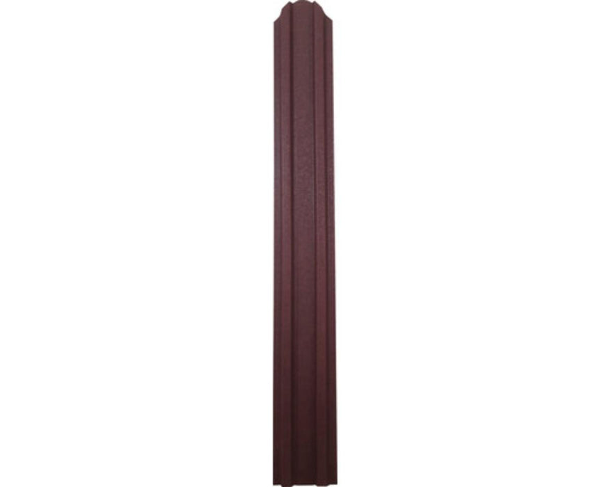 METAL FENCE LAMEL BROWN MAT 125X9CM