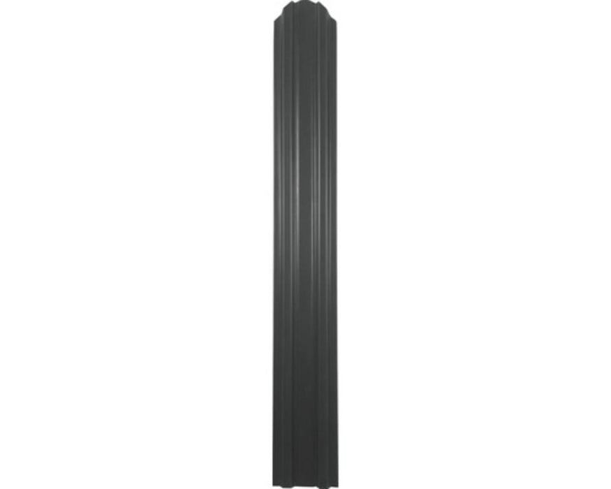 METAL FENCE LAMELL GRAY GLOSS 150X9CM