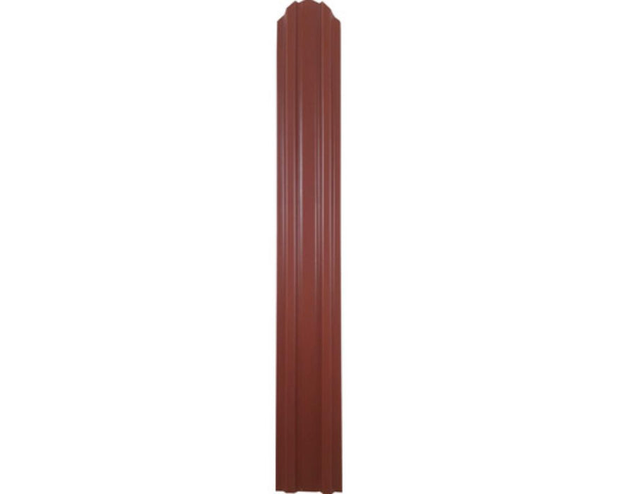 METAL FENCE LAMELL BROWN GLOSS 125X9