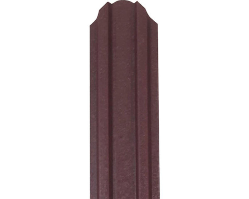 METAL FENCE LAMELL BROWN MAT 200X9CM