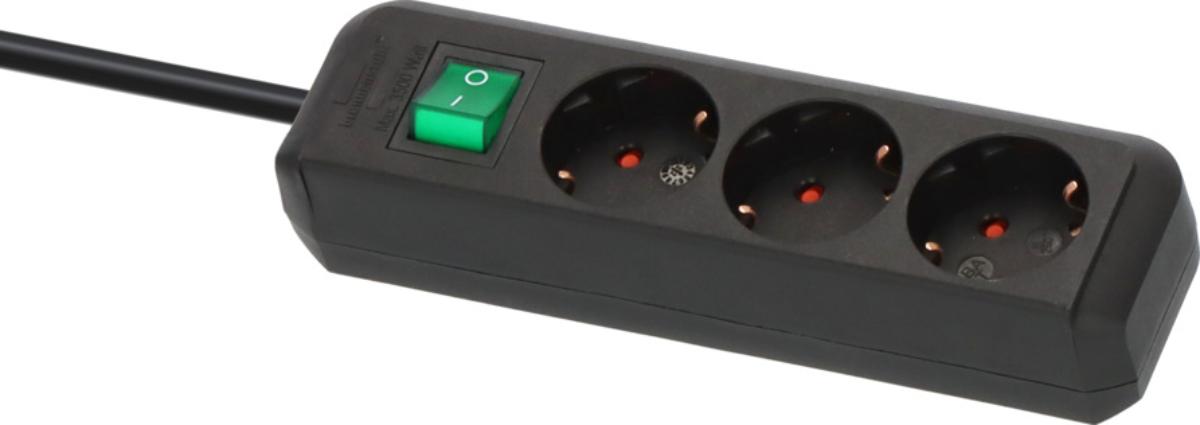 SPLITTER 3 SOCKETS 5M BLACK ECO WRENCH