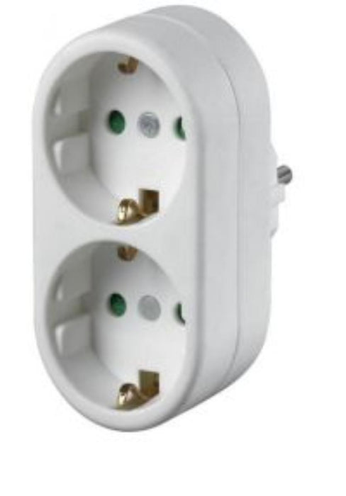 ADAPTER CONTACT 16A 2 SOCKETS SHUKO