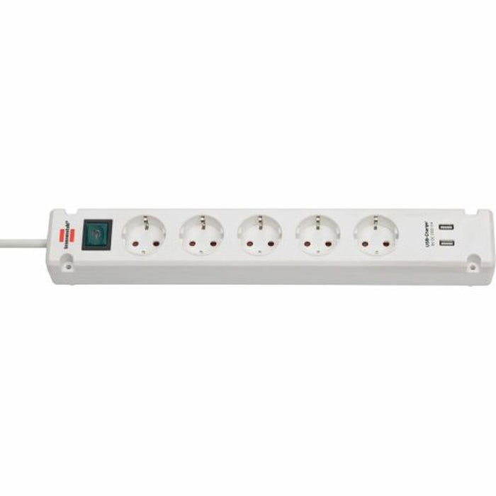 Power Socket - 5 sockets with Switch Brennenstuhl Bremounta 3600 W USB x 2 (3 m)