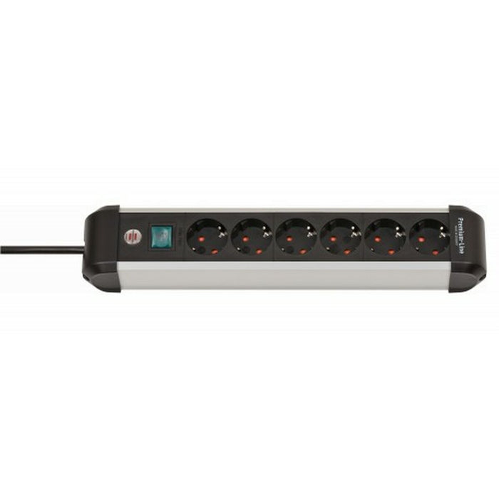 Power Socket - 6 Sockets with Switch Brennenstuhl Premium-Alu-Line 3500 W (3 m)