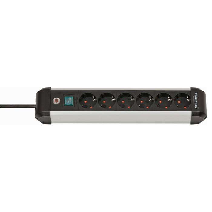 Power Socket - 6 Sockets with Switch Brennenstuhl Premium-Alu-Line 3500 W (3 m)