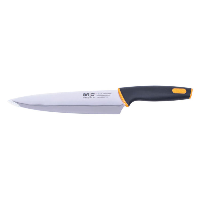 KNIFE SET WITH ACACIA BOARD 6 PIECES BRIO METALICA