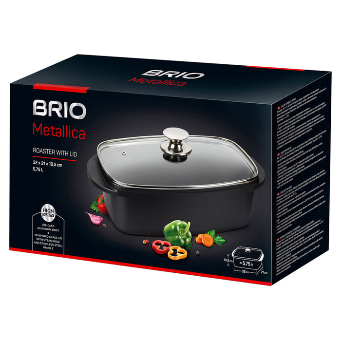 TRAY WITH LID 32X21X10.5CM 5.75 L BRIO