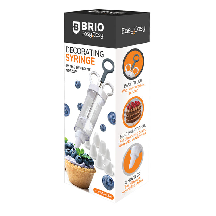 BRIO 8-PIECE DECORATION SYRINGE