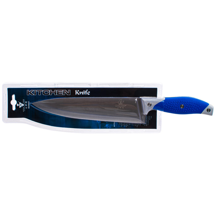 KITCHEN KNIFE WITH RUBBER HANDLE, 18CM BRIO