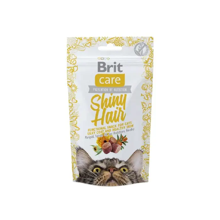 Brit Care Cat Snack SHINY Hair - cat treat - 50 g - DelicaciesDLK-PRZ<<<For the catDLK<<<ActionPL