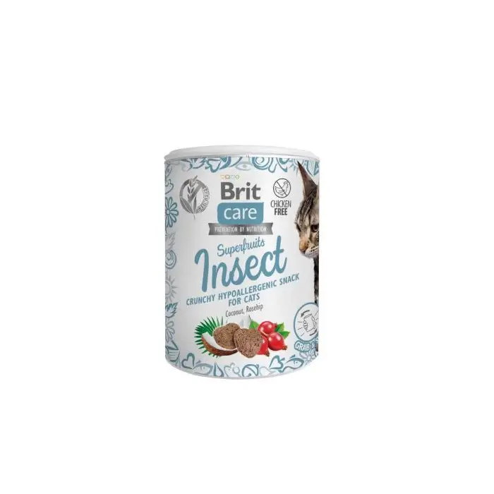 BRIT Care Cat Snack Superfruits Insect - cat treat - 100 g - DelicaciesDLK-PRZ<<<For the catDLK<<<ActionPL